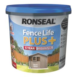 Ronseal Fence Life Plus 5Ltr Warm Stone Shed & Fence Paint