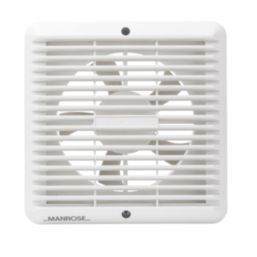 Manrose XF150T 150mm (6") Axial Kitchen Extractor Fan with Timer White 240V