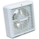 Manrose XF150T 150mm (6") Axial Kitchen Extractor Fan with Timer White 240V