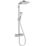 Hansgrohe Crometta E HP Rear-Fed Exposed Chrome Thermostatic Mixer Shower