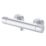 Ideal Standard Alu+ Exposed Single Outlet Thermostatic Silver Bar Mixer Shower Valve