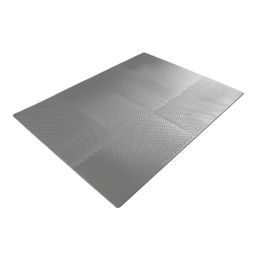 Essentials  Interlocking Floor Tiles Grey 20mm 12 Pack
