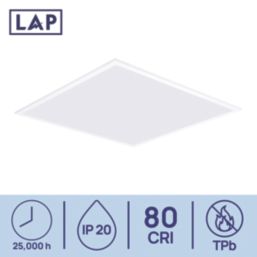 LAP  Square 595mm x 595mm LED TPB Panel Light White 30W 3600lm