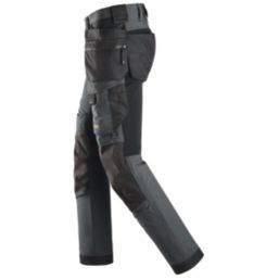 Snickers 6275 Shell Stretch Trousers Steel Grey  39" W 30" L