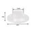 Essentials Rail End Sockets White 25mm 2 Pack