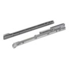 Essentials Steel Soft-Close Roller Drawer Runners 450mm 2 Pack