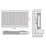 Flomasta 600mm x 800mm 3648BTU White Type 21 Convector Radiator