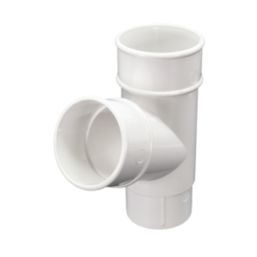 FloPlast RY1W Round Pipe Branch White 68mm