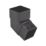 FloPlast  112.5° Square Offset Bend Black 65mm
