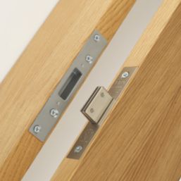 ERA Fire Rated  Satin Nickel BS 5-Lever Mortice Deadlock 64mm Case - 44mm Backset