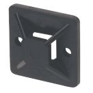 Essentials Cable Tie Bases Black 20mm x 19mm 100 Pack