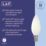 LAP  E14 Candle LED Light Bulb Milky 470lm 2.2W 2 Pack