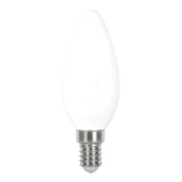 LAP  E14 Candle LED Light Bulb Milky 470lm 2.2W 2 Pack