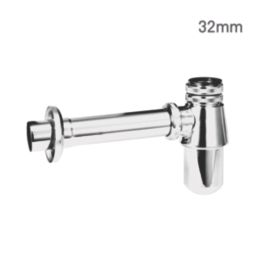 Flomasta  Telescopic Bottle Trap Chrome 32mm