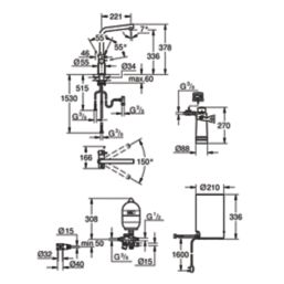 Grohe Red Duo L Spout Instant Boiling Water Kitchen Tap Chrome