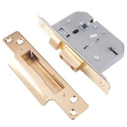 ERA  5 Lever Brass Mortice Sashlock 64mm Case - 44mm Backset