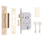 ERA  5 Lever Brass Mortice Sashlock 64mm Case - 44mm Backset