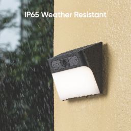 Eufy S120 Rechargeable Battery-Operated White Wireless 2K Outdoor Solar Wall Light Camera with Spotlight