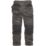 Scruffs Trade Stretch Work Trousers Grey/Black 38" W 32" L