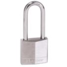 Master Lock 640EURDLH   Water-Resistant Long Shackle  Padlock Nickel 40mm