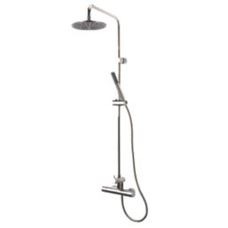 Triton Levano Rear-Fed Exposed Chrome Thermostatic Diverter Mixer Shower