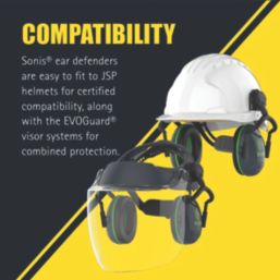 JSP Sonis 1 Mounted Ear Defenders 26dB SNR
