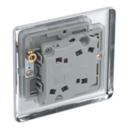 LAP  20A 16AX 2-Gang 2-Way Toggle Switch  Polished Chrome