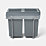 Vigote Pull-Out Bin Anthracite 36Ltr
