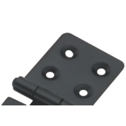 Smith & Locke Hasp & Staple Black Powder-Coated 120mm