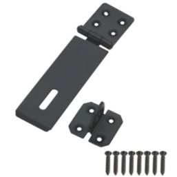 Smith & Locke Hasp & Staple Black Powder-Coated 120mm