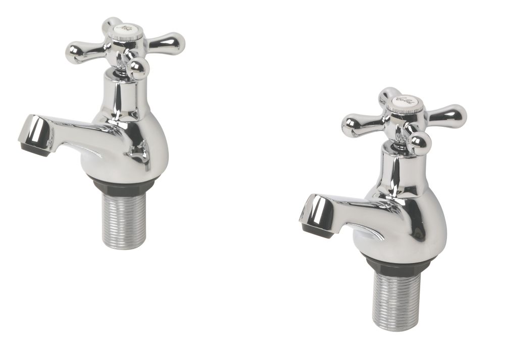 Swirl Traditional Pillar Bath Taps 1 Pair Screwfix