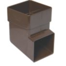 FloPlast  Square Downpipe Shoe Brown 65mm