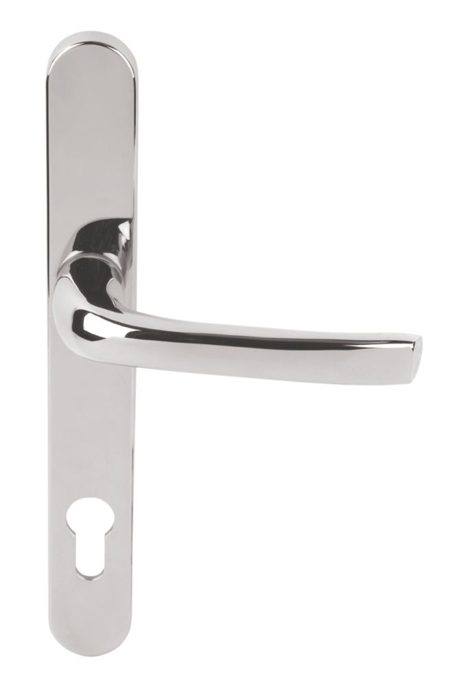 Mila ProLinea Lever Door Handles Type B Pair Polished Chrome Screwfix