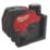 Milwaukee M12CLLP-301C 12V 1 x 3.0Ah Li-Ion RedLithium Green Self-Levelling Cross-Line Laser Level