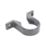FloPlast Solvent Weld Pipe Clips Anthracite Grey 32mm 20 Pack
