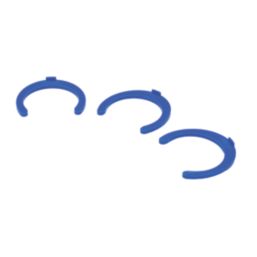 FloPlast FloFit+ Plastic Collet Clips Blue 28mm 10 Pack