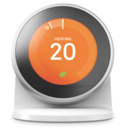 Google Nest 3rd Gen Wireless Heating u0026 Hot Water Smart Thermostat - Screwfix