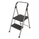 Werner Steel 2 Step 490mm Folding Step Stool With Platform