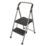 Werner Steel 2 Step 490mm Folding Step Stool With Platform