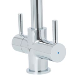 Trebbia Dual-Lever Mono Mixer Kitchen Tap Chrome