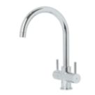 Trebbia Dual-Lever Mono Mixer Kitchen Tap Chrome