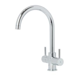 Trebbia Dual-Lever Mono Mixer Kitchen Tap Chrome