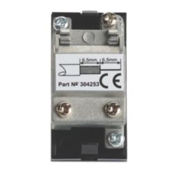 Contactum Media Modular Male Coaxial TV Socket Black