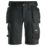Snickers 6141 Stretch Work Shorts Black 30" W