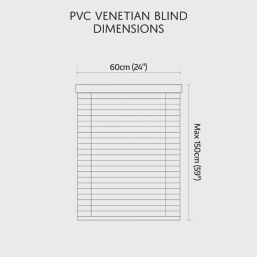 Renaissance Venetian  Blind Grey 60cm x 150cm Drop