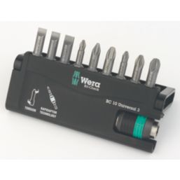 Wera Bit-Check 10 Universal 3 1/4" Hex Shank Mixed Bit Set 10 Pieces
