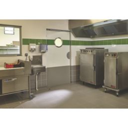 Mottez Round Porthole Vision Panel 390mm Brushed & Polished Steel