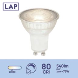 LAP   GU10 LED Light Bulb 540lm 2.5W 5 Pack