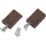 Suki Cabinet Suspension Hangers Brown 64mm x 25mm x 39mm 2 Pack