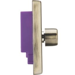 Knightsbridge  3-Gang 2-Way LED Intelligent Dimmer Switch  Antique Brass